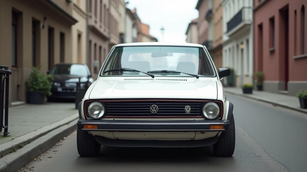 Volkswagen Golf hatchback, white exterior, front three-quarter view